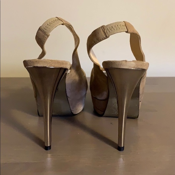 Adolfo Dominguez Tan Suede Heels - Women’s Size 38 - Picture 5 of 7
